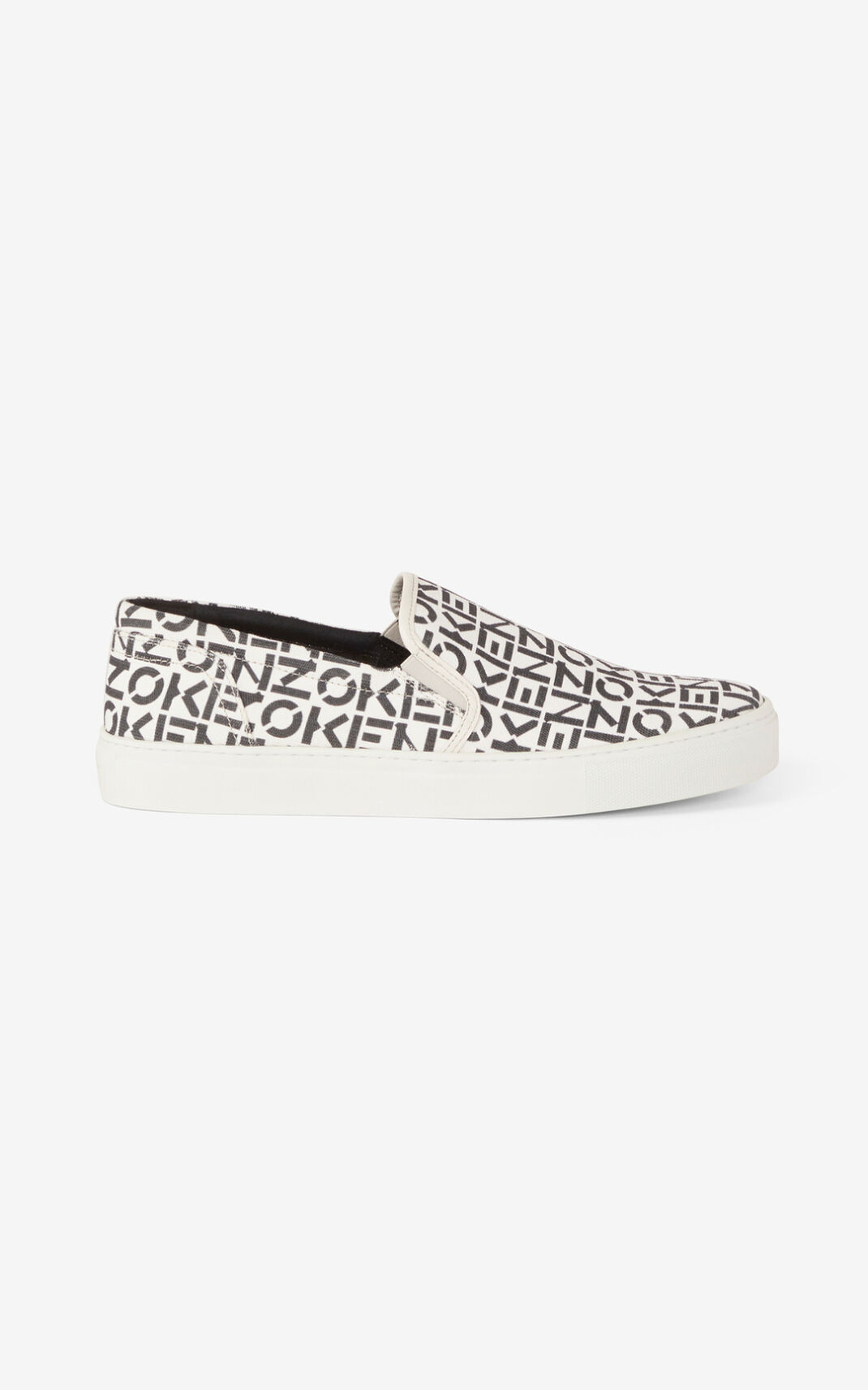 Tenis Kenzo K Skate Monogram laceless Hombre Gris - SKU.5047001